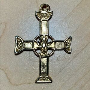 Celtic Cross Pendant Gold-Tone Vintage Religious